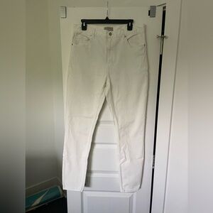 Everlane High Rise Skinny White Jeans